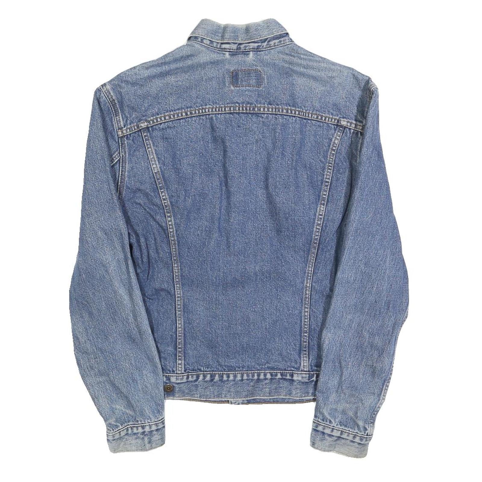 LEVI'S Womens Blue Denim Jacket XL Cotton Blend Classic Button Front