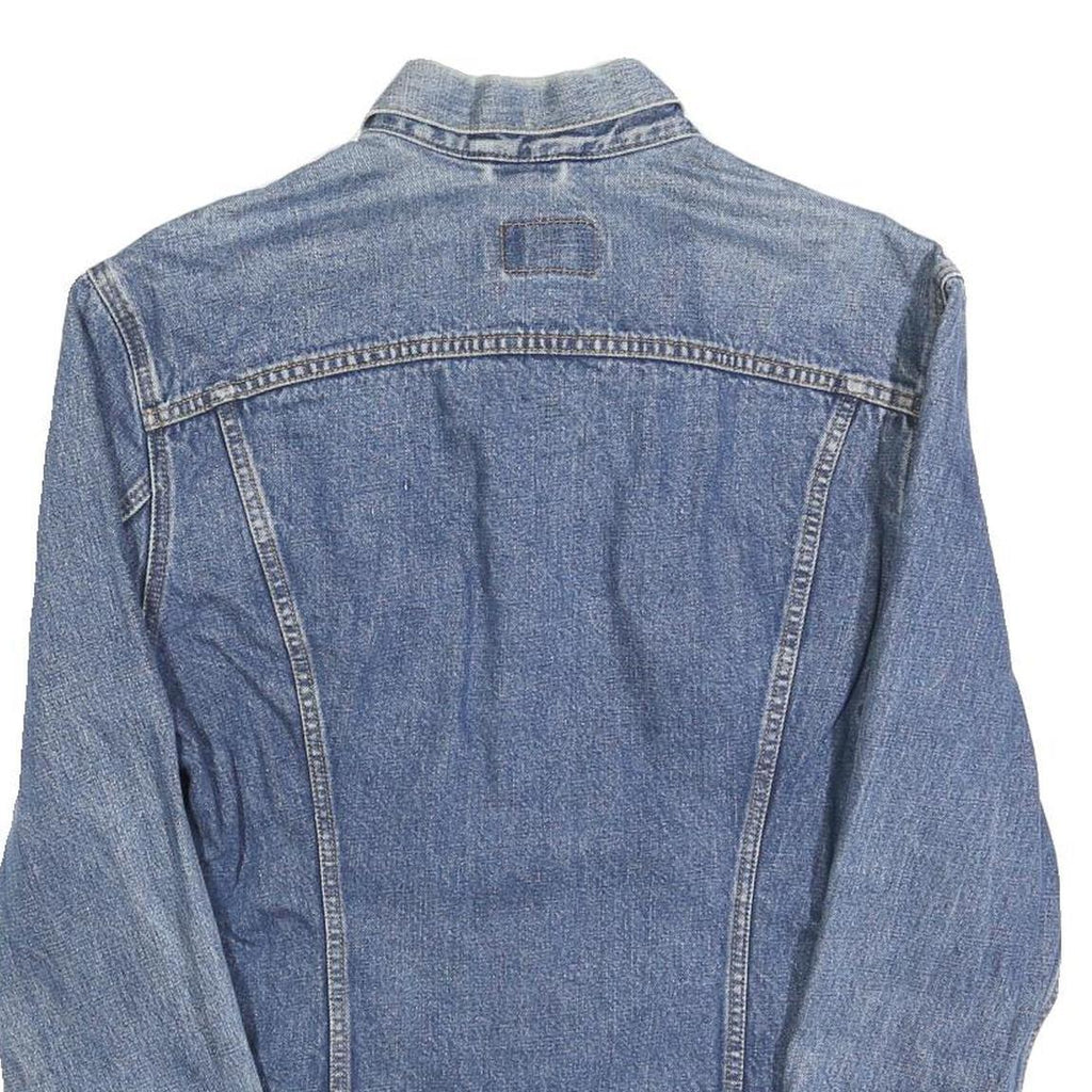 LEVI'S Womens Blue Denim Jacket XL Cotton Blend Classic Button Front