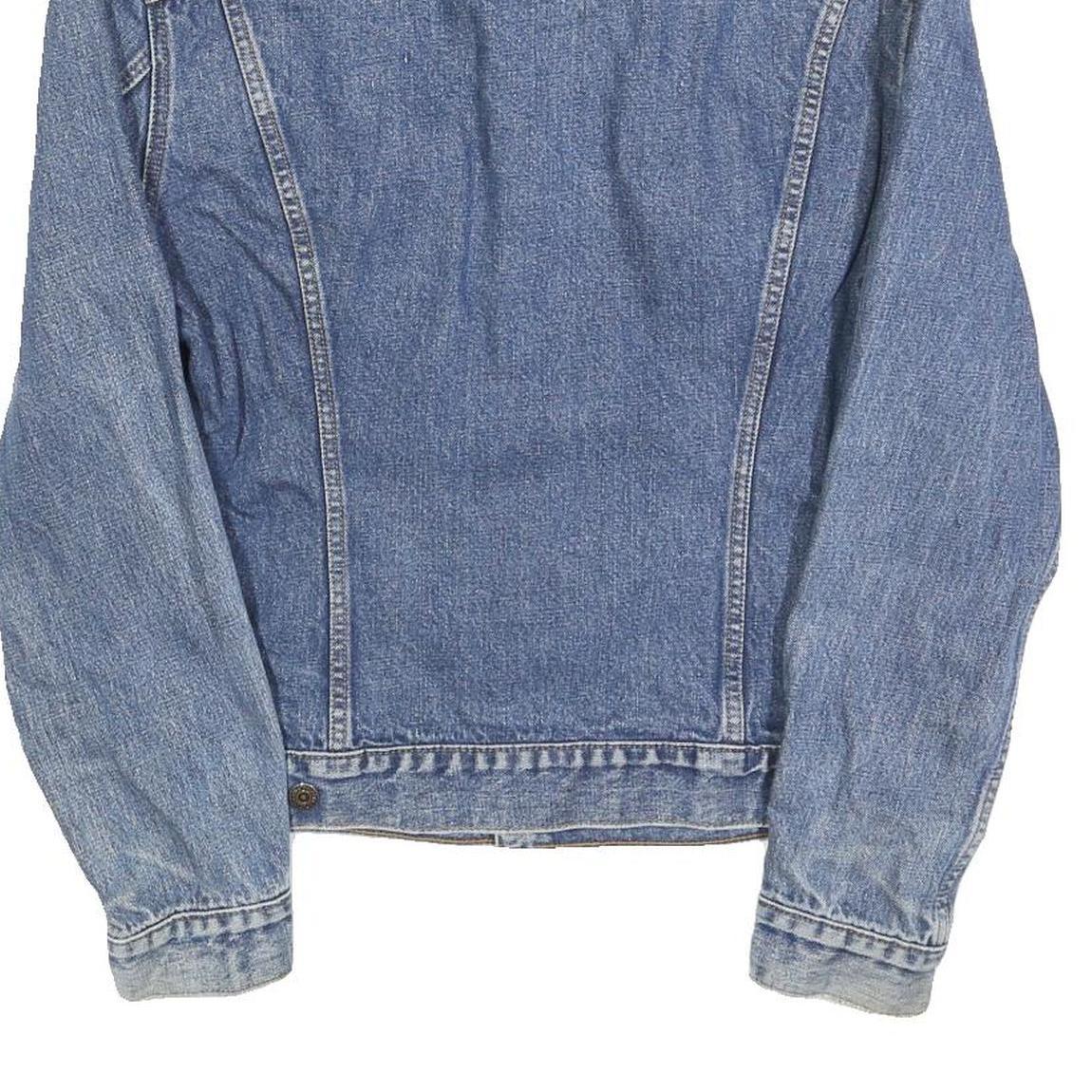 LEVI'S Womens Blue Denim Jacket XL Cotton Blend Classic Button Front