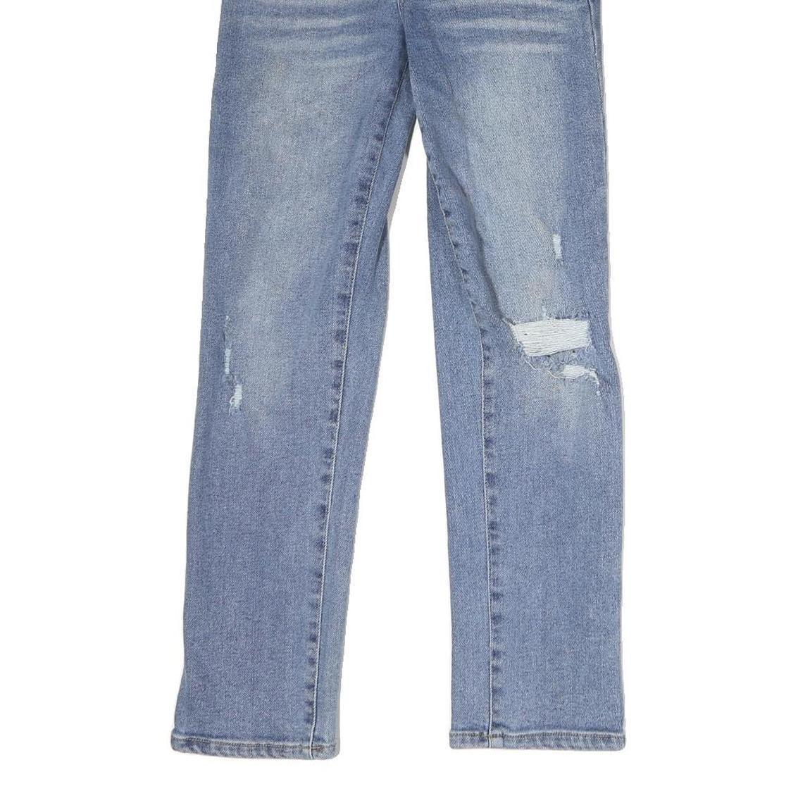 GUESS JEANS Mens Slim Blue Denim Light W26 L29 Distressed Casual Jeans