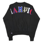 CHAMPION REVERSE WEAVE Mens Black XS Crew Neck Sweatshirt Cotton Blend Champion