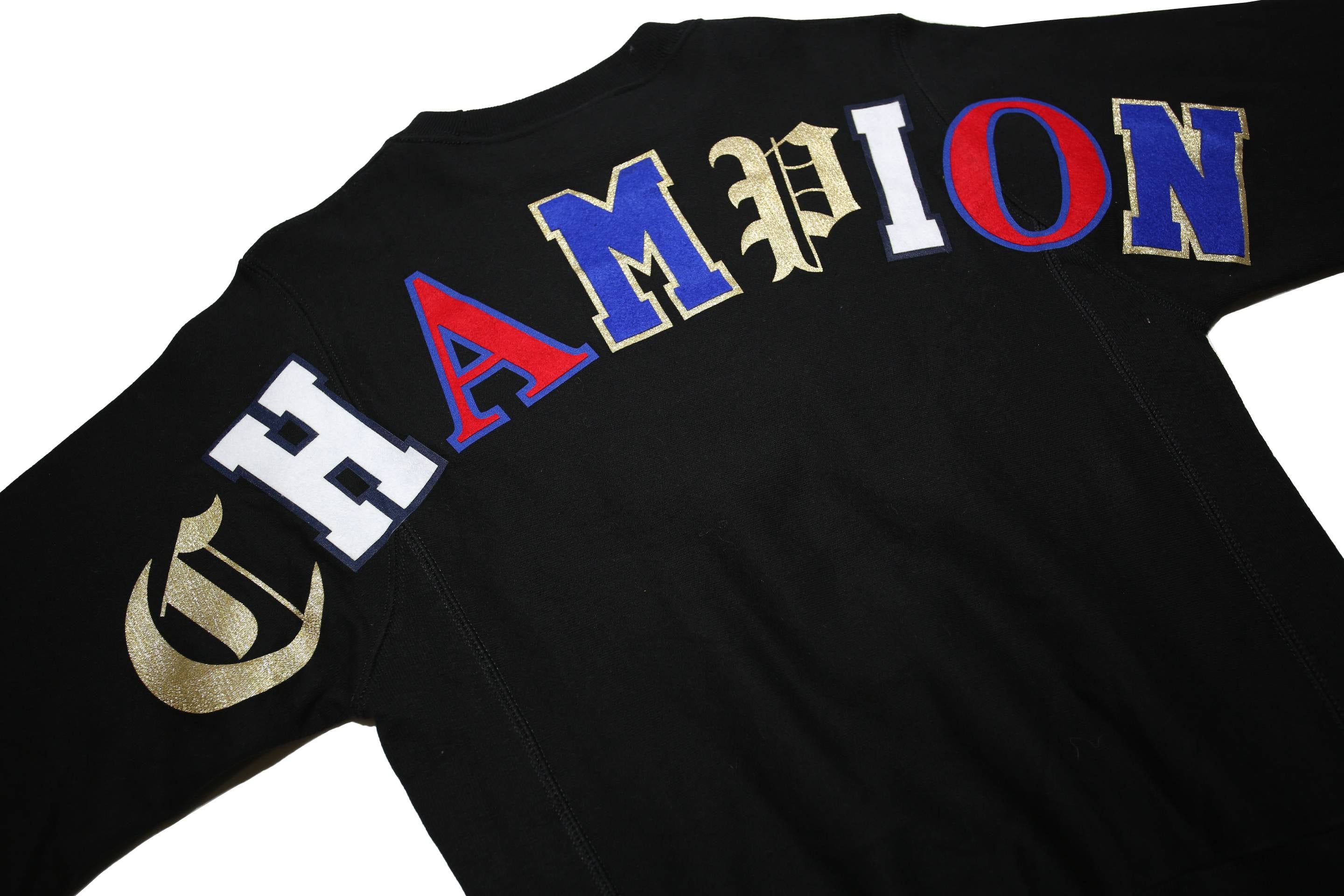 CHAMPION REVERSE WEAVE Mens Black XS Crew Neck Sweatshirt Cotton Blend Champion
