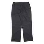 RED KAP Womens Cotton Blend Black Regular Fit Straight Leg Trousers W32 L30