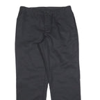 RED KAP Womens Cotton Blend Black Regular Fit Straight Leg Trousers W32 L30
