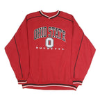 LEE Mens Red Ohio State Buckeyes Crew Neck XL Sweatshirt Vintage Sportswear