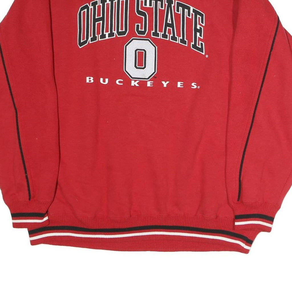 LEE Mens Red Ohio State Buckeyes Crew Neck XL Sweatshirt Vintage Sportswear