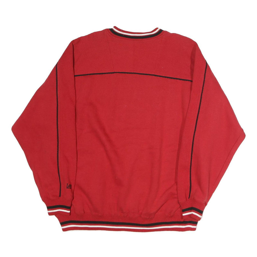 LEE Mens Red Ohio State Buckeyes Crew Neck XL Sweatshirt Vintage Sportswear