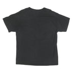 CHAMPION Mens Black L Graphic T-Shirt Short Sleeve Crew Neck Logo Cotton Blend