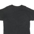 CHAMPION Mens Black L Graphic T-Shirt Short Sleeve Crew Neck Logo Cotton Blend