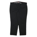DICKIES Womens Cotton Blend Black Slim Tapered Trousers W32 L24