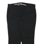 DICKIES Womens Cotton Blend Black Slim Tapered Trousers W32 L24