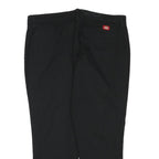 DICKIES Womens Cotton Blend Black Slim Tapered Trousers W32 L24