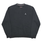 AIR JORDAN Mens Black Cotton Blend Crew Neck M Jumpman Logo Sweatshirt