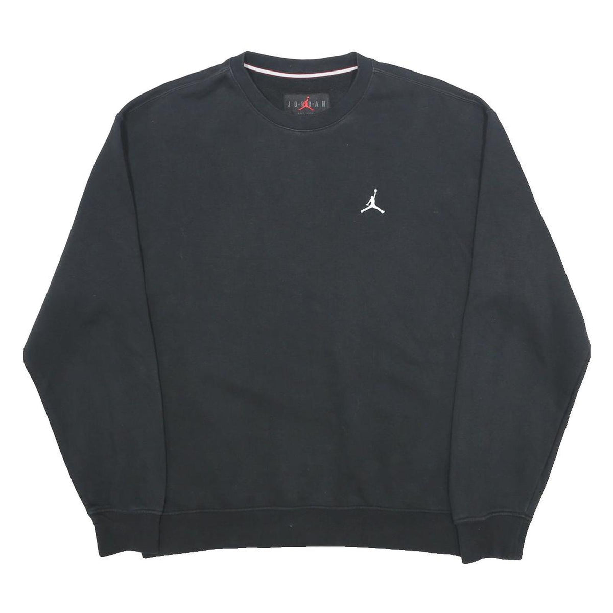 AIR JORDAN Mens Black Cotton Blend Crew Neck M Jumpman Logo Sweatshirt