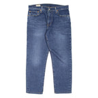 LEVI'S 512 BIG E Jeans Mens Blue Slim Tapered Stone Wash W33 L25