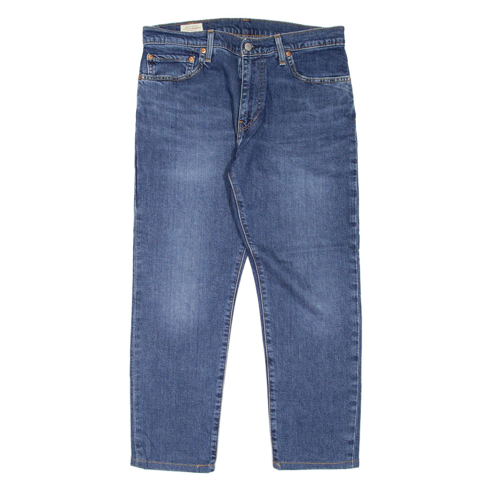 LEVI'S 512 BIG E Jeans Mens Blue Slim Tapered Stone Wash W33 L25