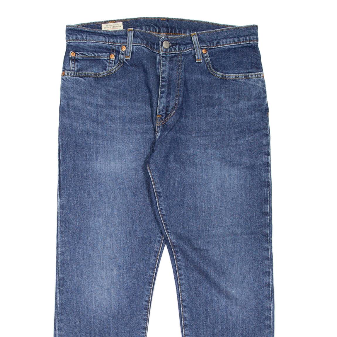 LEVI'S 512 BIG E Jeans Mens Blue Slim Tapered Stone Wash W33 L25