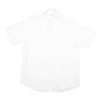 CALVIN KLEIN JEANS Mens White Shirt S Cotton Blend Casual Button-Up