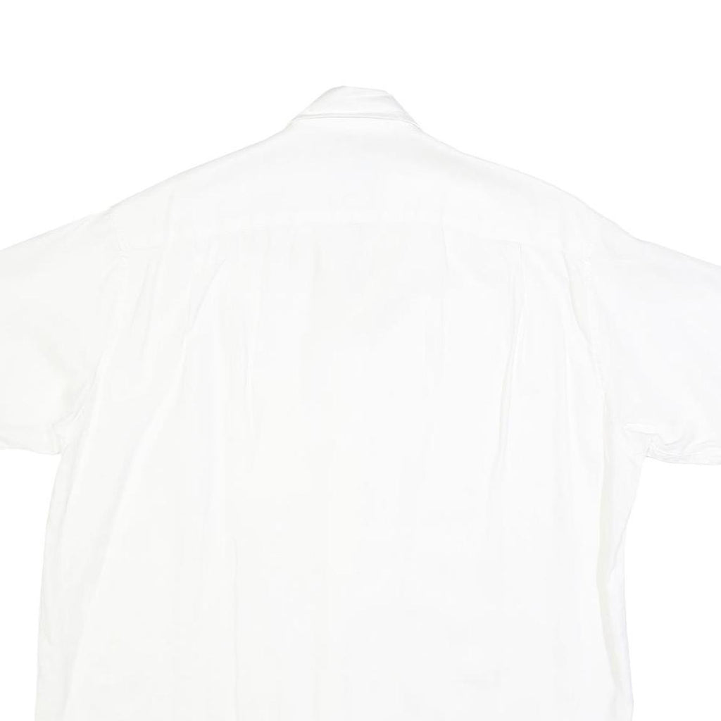 CALVIN KLEIN JEANS Mens White Shirt S Cotton Blend Casual Button-Up