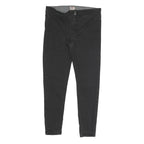 LEVI'S Womens Cotton Blend Black Slim Skinny Trousers W30 L26 Zip Closure