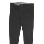 LEVI'S Womens Cotton Blend Black Slim Skinny Trousers W30 L26 Zip Closure