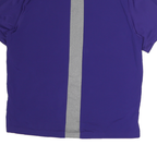 ADIDAS Mens Purple Baseball Half Zip L Top Athletic Sportswear Shirt