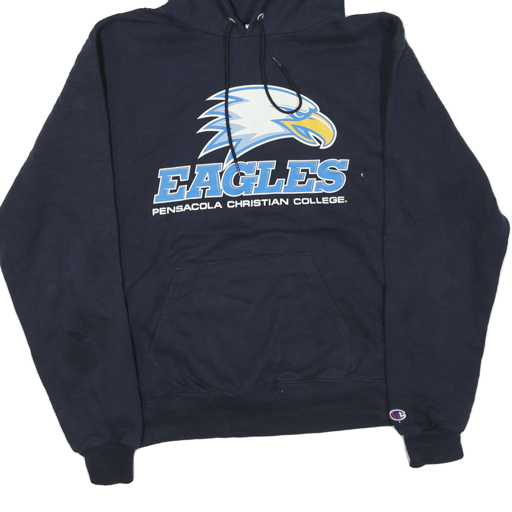 CHAMPION Mens Navy Blue Eagles Hooded Pullover M College Graphic Hoodie