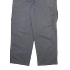 DICKIES Mens Relaxed Grey Cargo Cotton Blend Trousers W32 L31 Workwear Utility