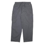 DICKIES Mens Relaxed Grey Cargo Cotton Blend Trousers W32 L31 Workwear Utility