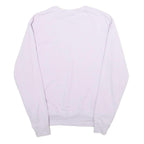 FILA Womens White Crew Neck S Sweatshirt Cotton Blend Lightweight Pullover