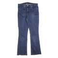 LEE Womens Jeans Blue Slim Flared Denim Medium W34 L34 Stylish Zip Closure