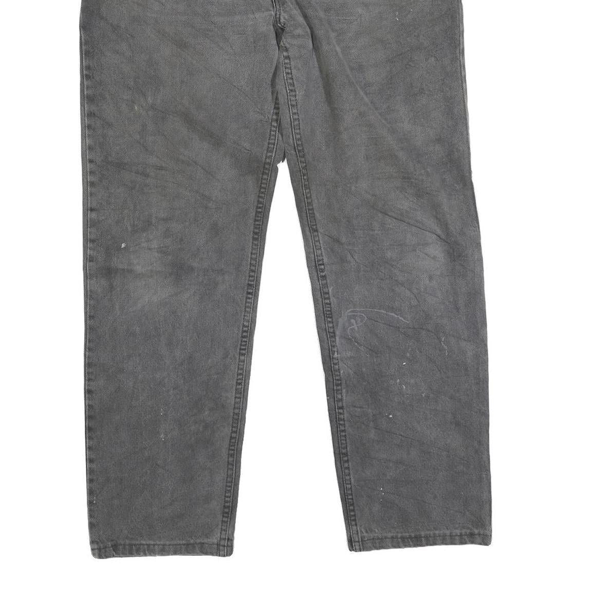 LEVI'S 504 Mens Jeans Grey Regular Straight Denim Medium W36 L30 Classic Fit Zip