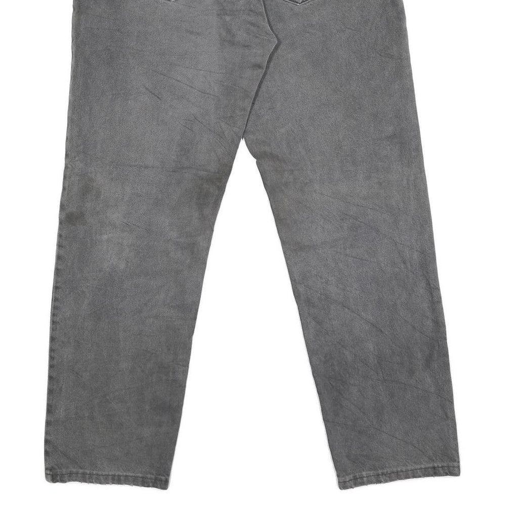 LEVI'S 504 Mens Jeans Grey Regular Straight Denim Medium W36 L30 Classic Fit Zip