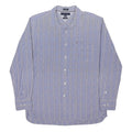 TOMMY HILFIGER Mens Blue Checked Shirt XL Cotton Blend Classic Button Down