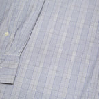 TOMMY HILFIGER Mens Blue Checked Shirt XL Cotton Blend Classic Button Down