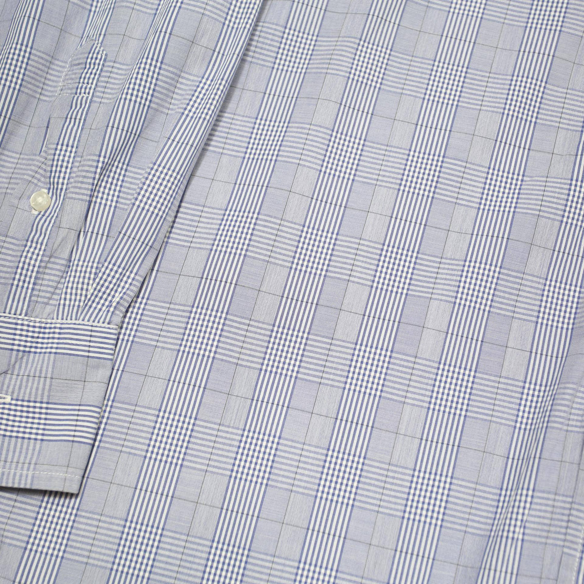 TOMMY HILFIGER Mens Blue Checked Shirt XL Cotton Blend Classic Button Down