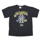 CHASE AUTHENTICS Mens Black Jimmie Johnson Champion Graphic T-Shirt L Short