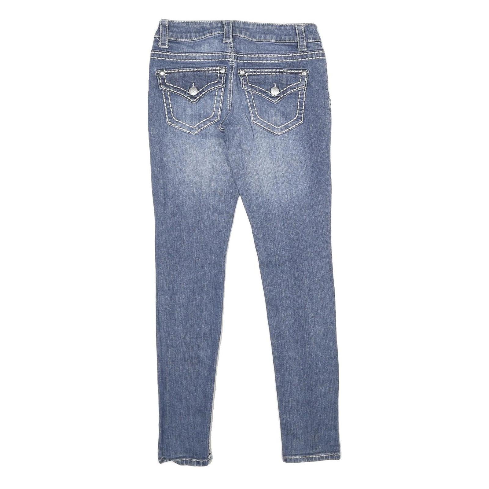 PAISLEY SKY Womens Blue Regular Skinny Denim Medium W27 L30 Stylish Cotton Blend