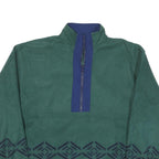 BEYOND PERFORMANCE Mens Green Polyester Blend Pullover Patterned Round Neck