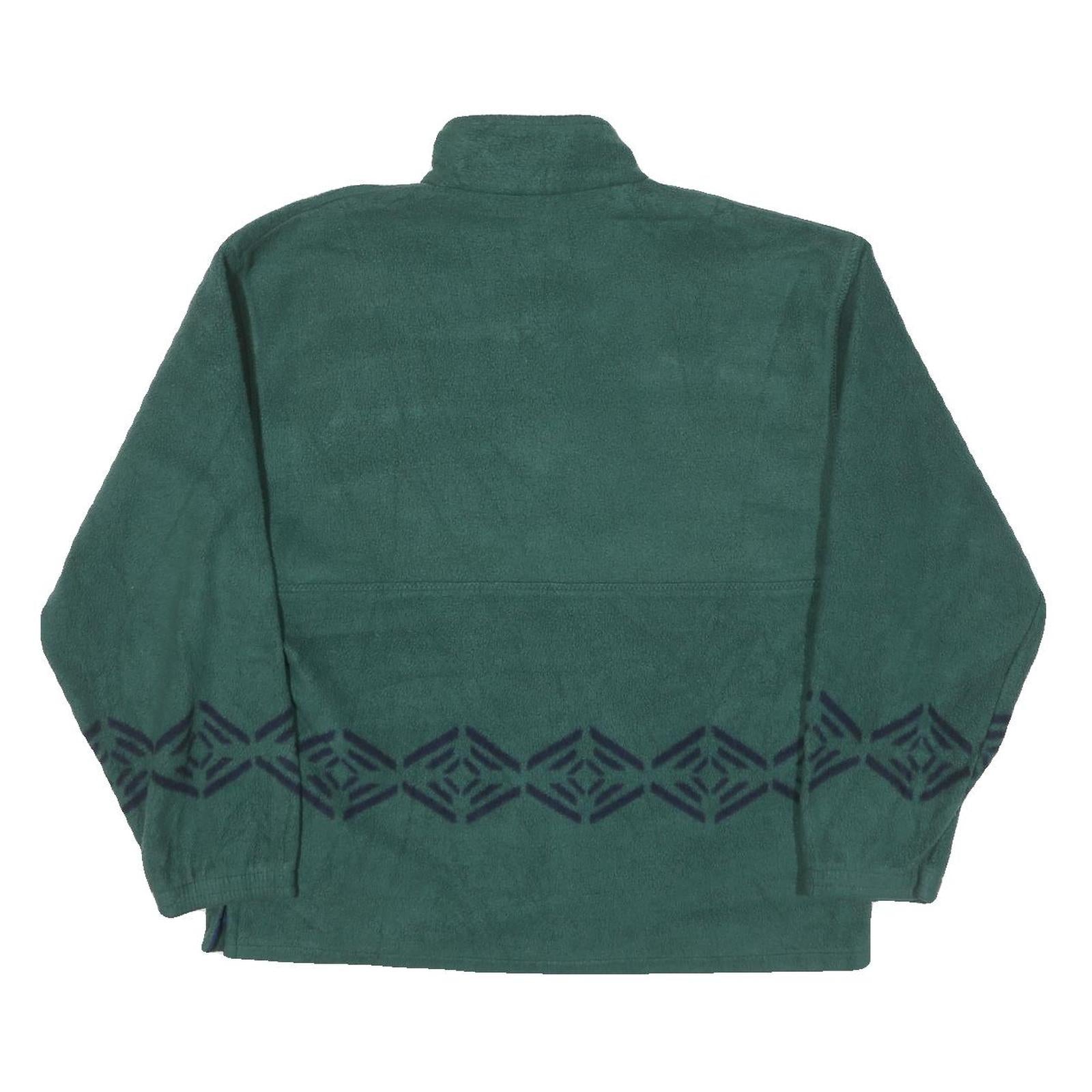 BEYOND PERFORMANCE Mens Green Polyester Blend Pullover Patterned Round Neck