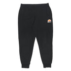 ELLESSE Womens Joggers Black UK 16 W34 L27 Regular Tapered Cotton Blend