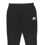 ELLESSE Womens Joggers Black UK 16 W34 L27 Regular Tapered Cotton Blend