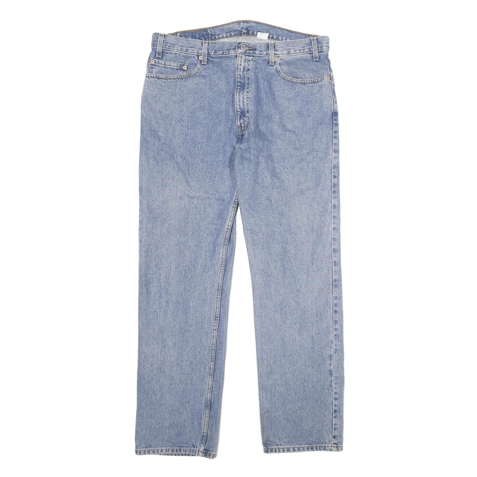 LEVI'S 505 Mens Jeans Blue Regular Straight Denim Medium W38 L32 Classic Cotton