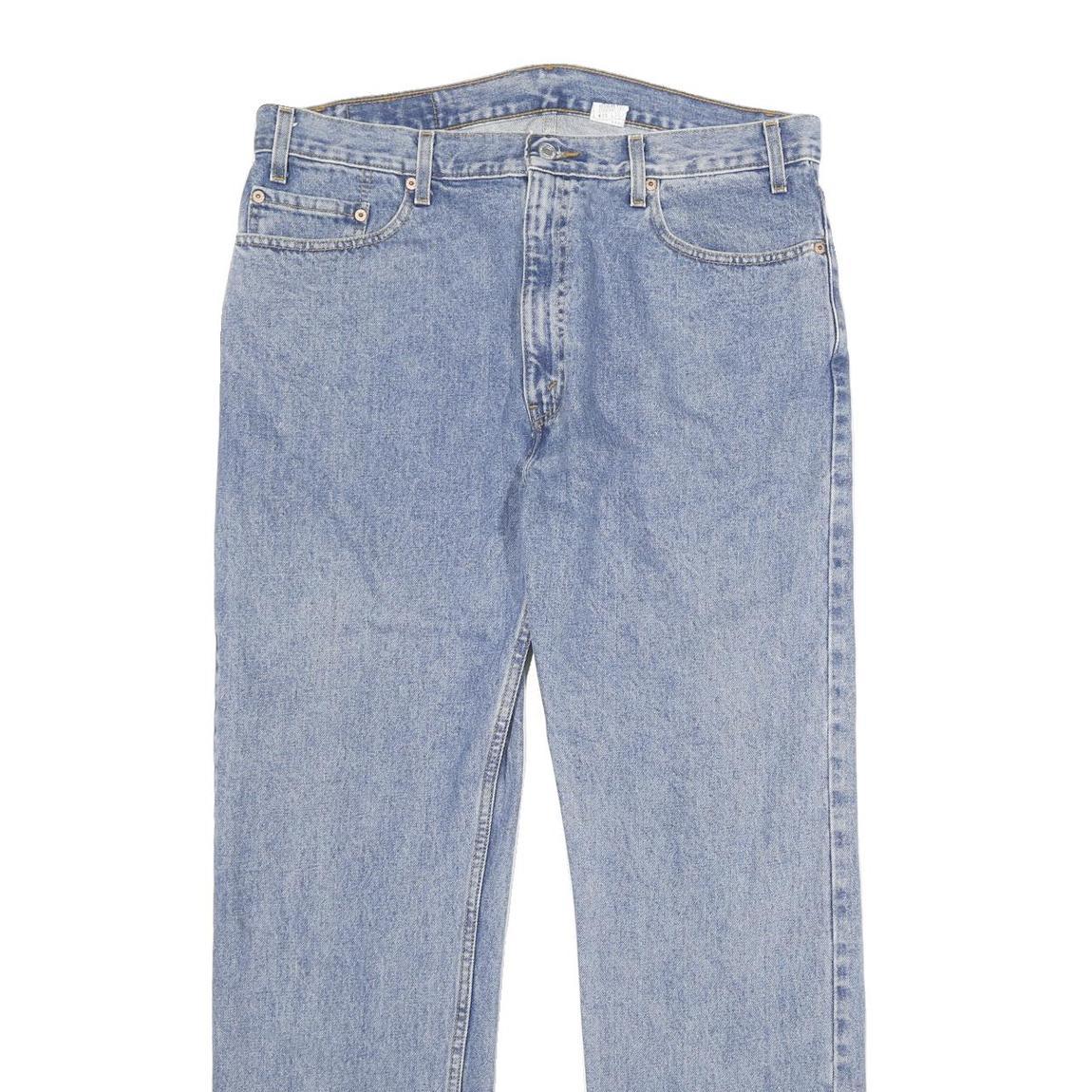 LEVI'S 505 Mens Jeans Blue Regular Straight Denim Medium W38 L32 Classic Cotton