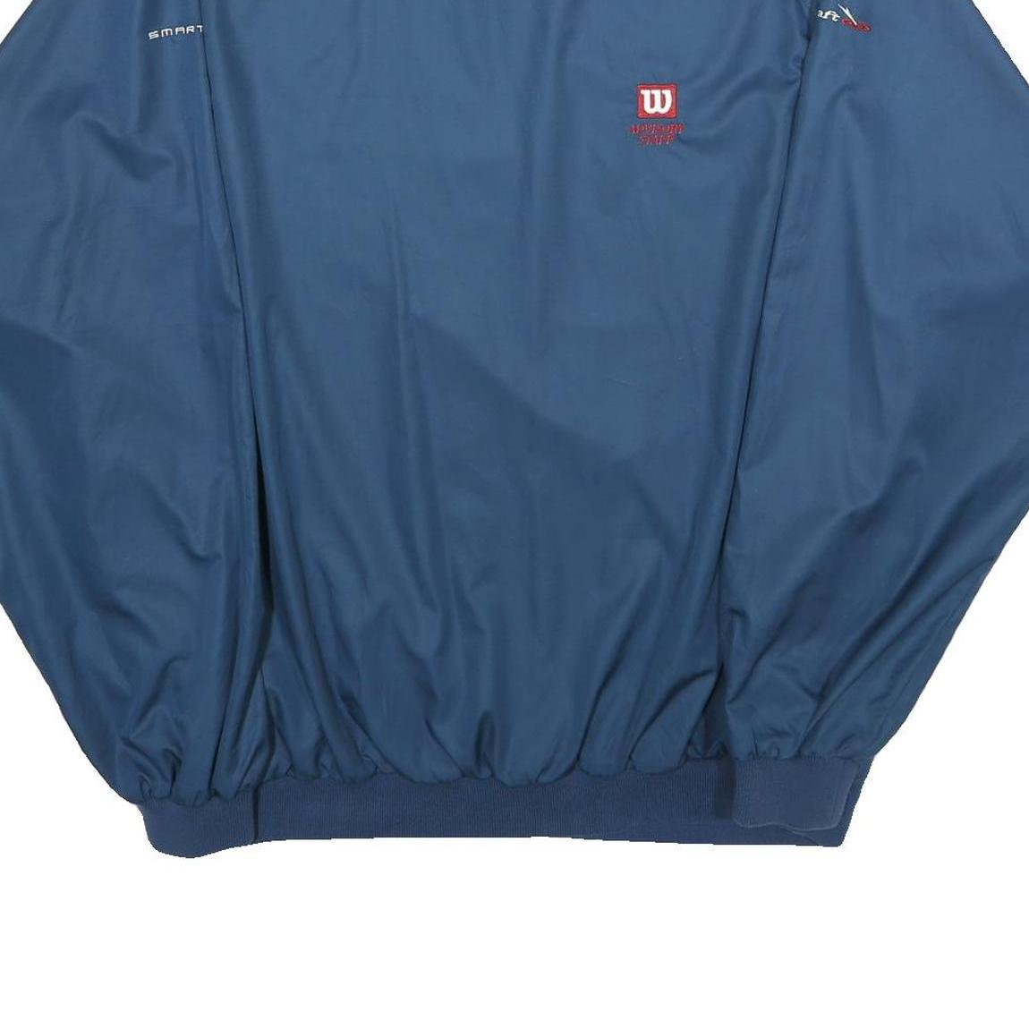 WILSON Mens Blue Crew Neck XL Sweatshirt Lightweight Sports Pullover