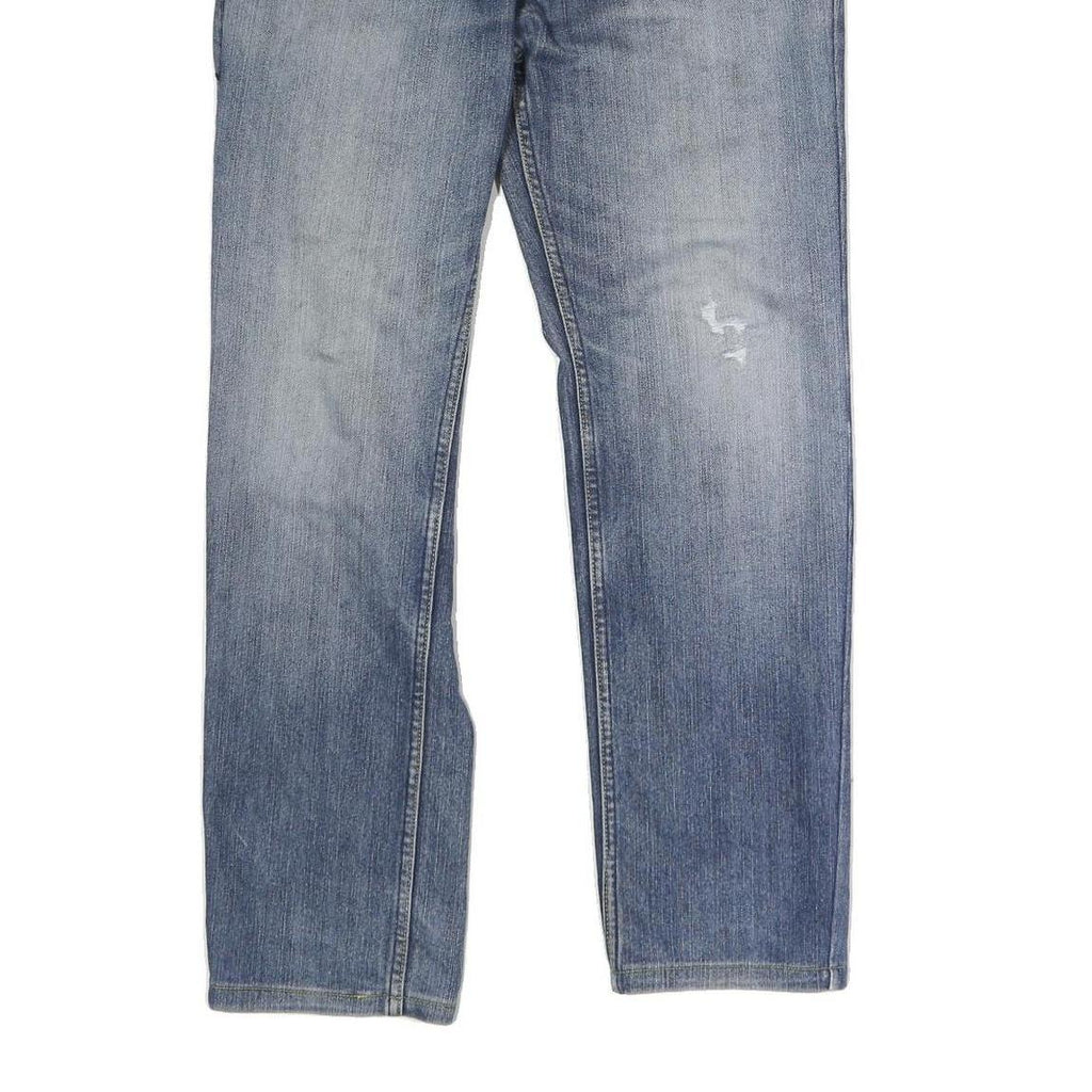 DICKIES Mens Regular Blue Jeans Denim W32 L28 Button Cotton Blend Casual