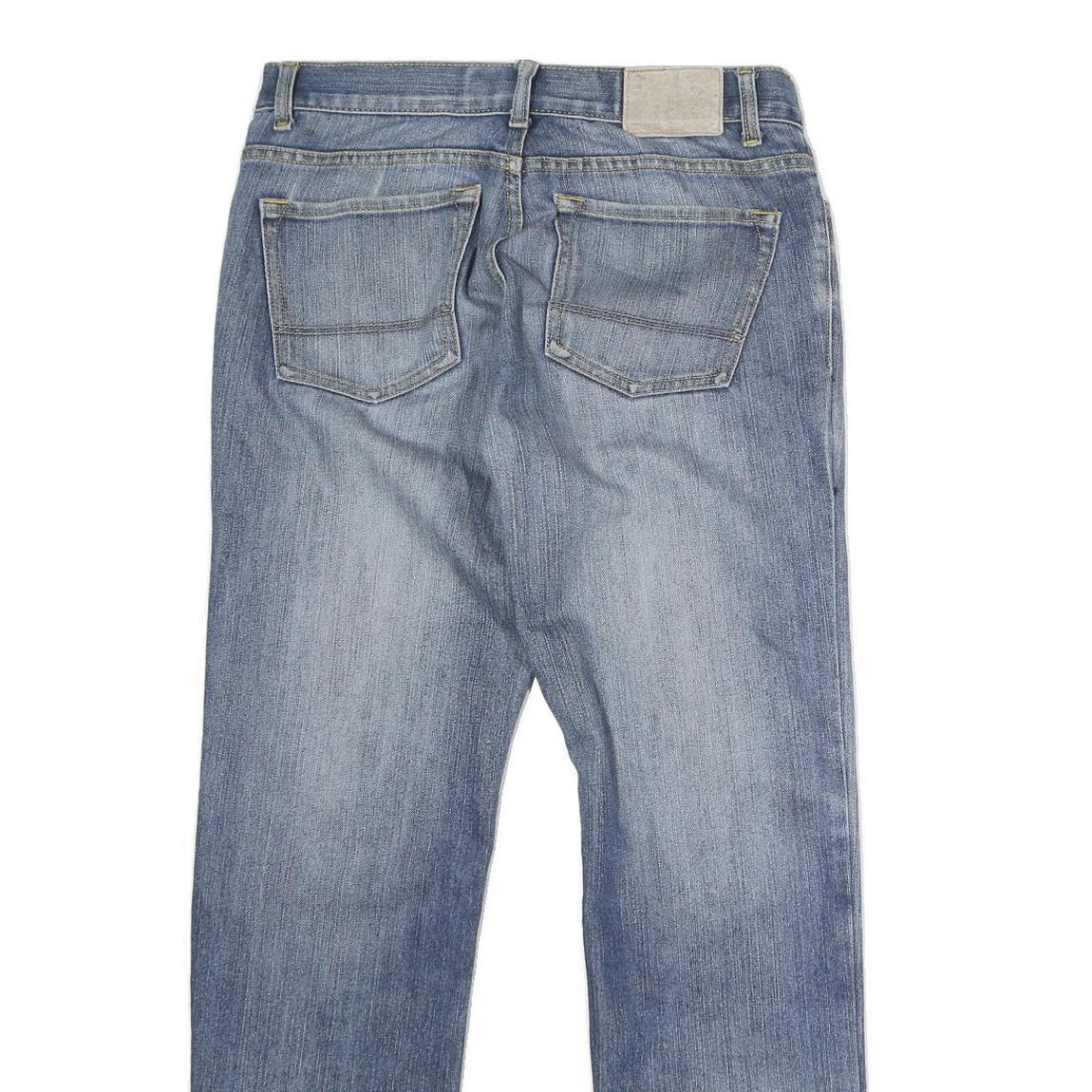 DICKIES Mens Regular Blue Jeans Denim W32 L28 Button Cotton Blend Casual