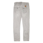 GUESS Mens Slim Beige Cotton Blend Jeans W33 L32 Zip Casual Streetwear