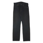 LEVI'S 501 Mens Black Regular Regular Straight Denim W29 L29 Classic Button Fly