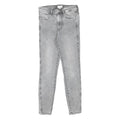 H&M Womens Jeans Grey Slim Skinny Denim W26 L25 Stretch Cotton Blend Zip